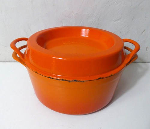 Grande cocotte fonte orange - grande,