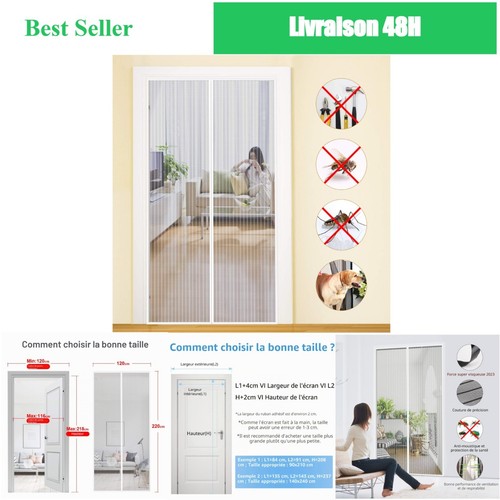 Mycarbon moustiquaire porte - moustiquaire,