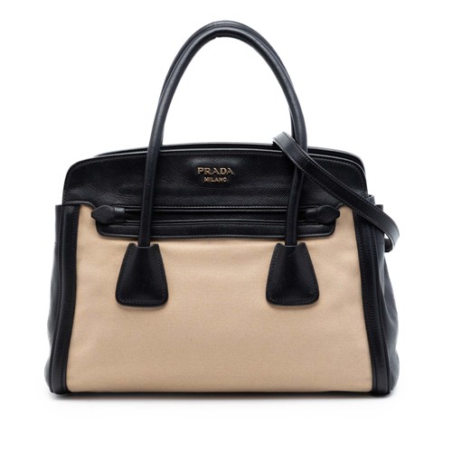Prada bicolor saffiano cuir - prada,