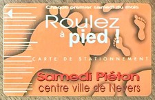 58 NEVERS CARTE DE STATIONNEMENT MAGNÉTIQUE PARKING SCHEDA CARD CARTA KARTA