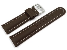 Bracelet montre cuir lisse
