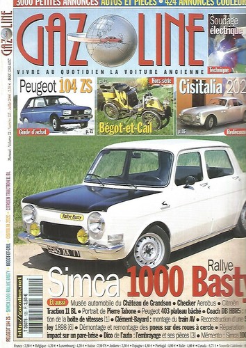 Gazoline 125 simca - gazoline, 1000