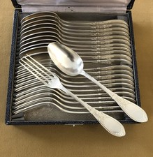 housewife 12 silver metal tableware model EMPIRE fork spoon