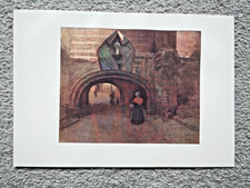 Archway under the Vieille Boucherie, Antwerp , Belgium - Antique Print - 1908