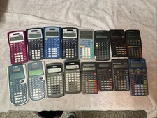 16 Texas Instrument 30Xa, XllS, XS MultiView, 34, 35a, 36X Calculators-TESTED