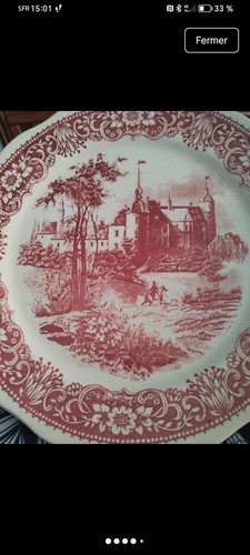 Boch assiette faïence - boch, «