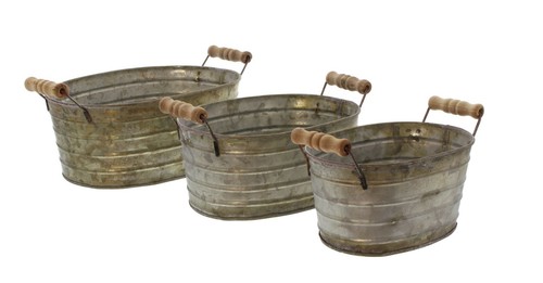 Lot bacs métal bac à - lot, 3