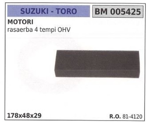 Filtre air toro pour moteur - d'air,