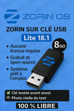 Clé USB Zorin OS lite 18.1