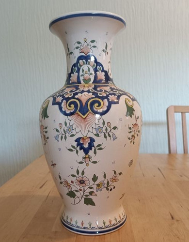 Vase faience vieux rouen - faience,