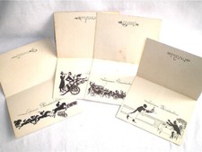 4 ANCIENS MENUS LIQUEUR