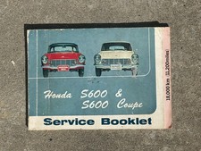 HONDA S600 Sedan & Coupe Original Printed in Japan Rare - Read