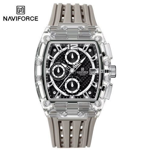 Montre tonneau transparente - montre,