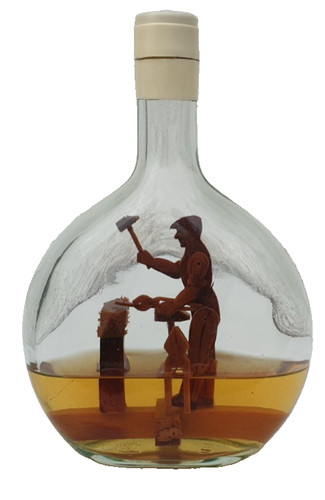 Ancienne bouteille verre - en,