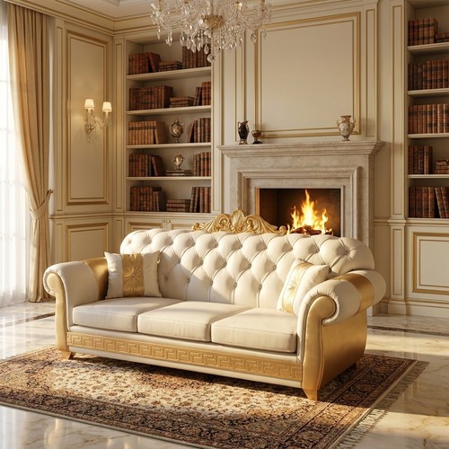 Canapé lit chesterfield - canapé-lit, 3