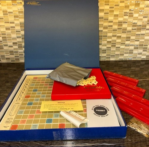 Vtg 1966 scrabble deluxe - vtg,