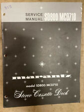 Marantz SD-800 MCD-710 SD800 MCD710 Service Manual *ORIGINAL*