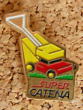 pin's pins car badge.  tractor. SUPER CHAIN MOWER