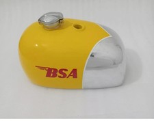 Pour BSA B25 B40 B44C15 Victor Enduro Trial Scrambler Alliage Jaune Fuel Tank