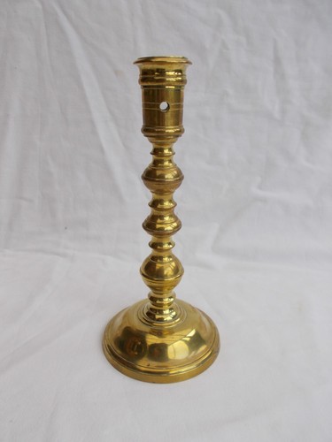 Bougeoir ancien bronze haute - bougeoir,
