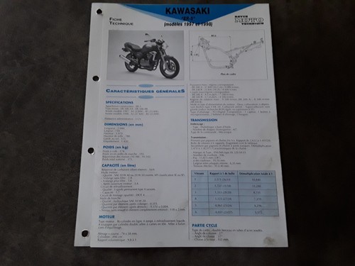 Fiche technique kawasaki - kawasaki, er5