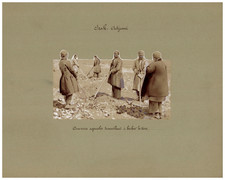 Persia, Farm Workers Working to Dig the Land, Iraq Vintage Albumen 