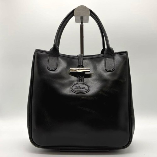 Longchamp rozo black leather - black,