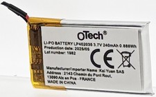 Batterie Compteur Vélo pour BOSCH INTUVIA PERFORMANCE