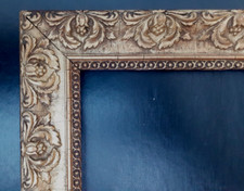 Ancien Cadre Doré Bois Décor