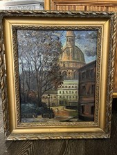 Ancien Tableau Paris Signe 