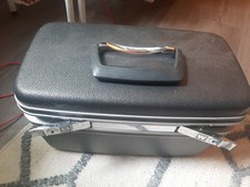 Samsonite Silhouette Beauty Case Makeup Tray mirror travel gray case Vintage