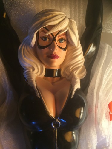 Black cat comiquette with - black,