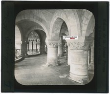 Abbey of Saint-Denis, photo glass plate, black & white, positive 8.5x10 cm