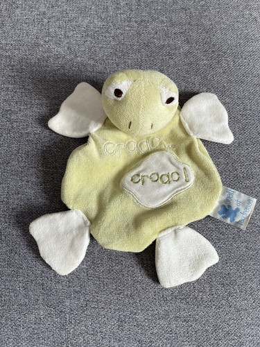 Peluche doudou grenouille plat - peluche,