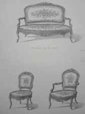 Sofa chair armchair convertible LOUIS XV le MAGASIN de MEUBLES V.QUETIN 19th century