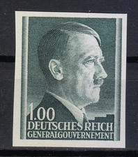 Pologne OCCUPATION-Post Osten 1942 Mi 86 A U Sc N91 Adolf Hitler imperforée **