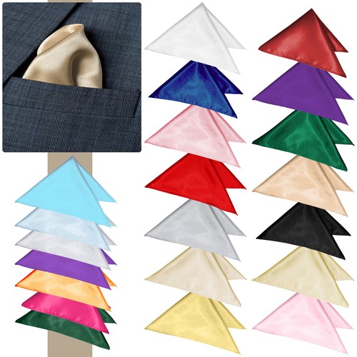Foulard poche satin uni - de,