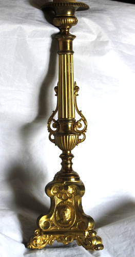 Pied lampe ancien métal - pied,