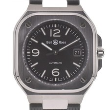 discount with paper Bell＆Ross Black steel BR05A-BL-ST/SRB Men's Watch I#139915