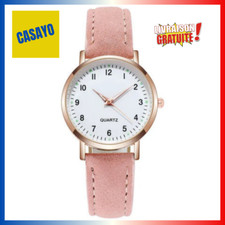 Montre à Quartz en Cuir PU pour Femme - Style Rétro et Décontracté 9 Coloris