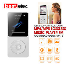 US Support 128GB Bluetooth MP4/MP3 Lossless Sport Music Player FM Radio Recorder
