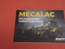Mecalac  backhoe loader catalog brochure prospekt  Ukraine market