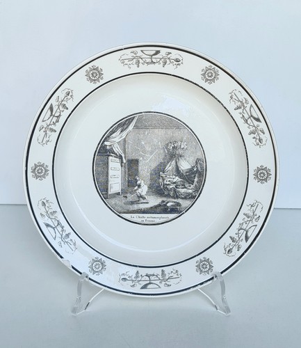 Assiette faïence creil - de,