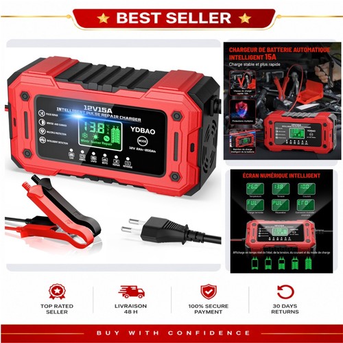 Chargeur batterie 12v 15a - chargeur,
