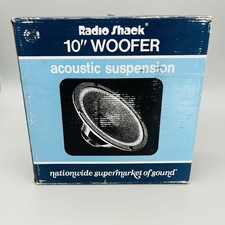 Vintage Realistic Radio Shack 40-1331B 10" Woofer Speaker New In Box - Untested