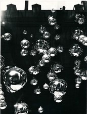 photography Christmas balls photomontage Geza Vandor silver print era 