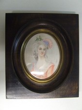 ANCIENNE PEINTURE MINIATURE LA
