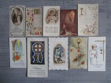 Lot de 10 images pieuses
