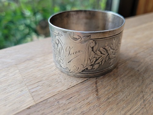 Rond serviette argent - de,