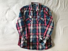 Superdry Men's The Lumberjack Twill Long Sleeve Check Shirt Size Large